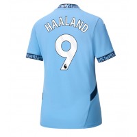 Maglia Calcio Manchester City Erling Haaland #9 Prima Divisa Donna 2024-25 Manica Corta